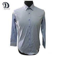 Mens 100% cotton long sleeve shirts with double pockets